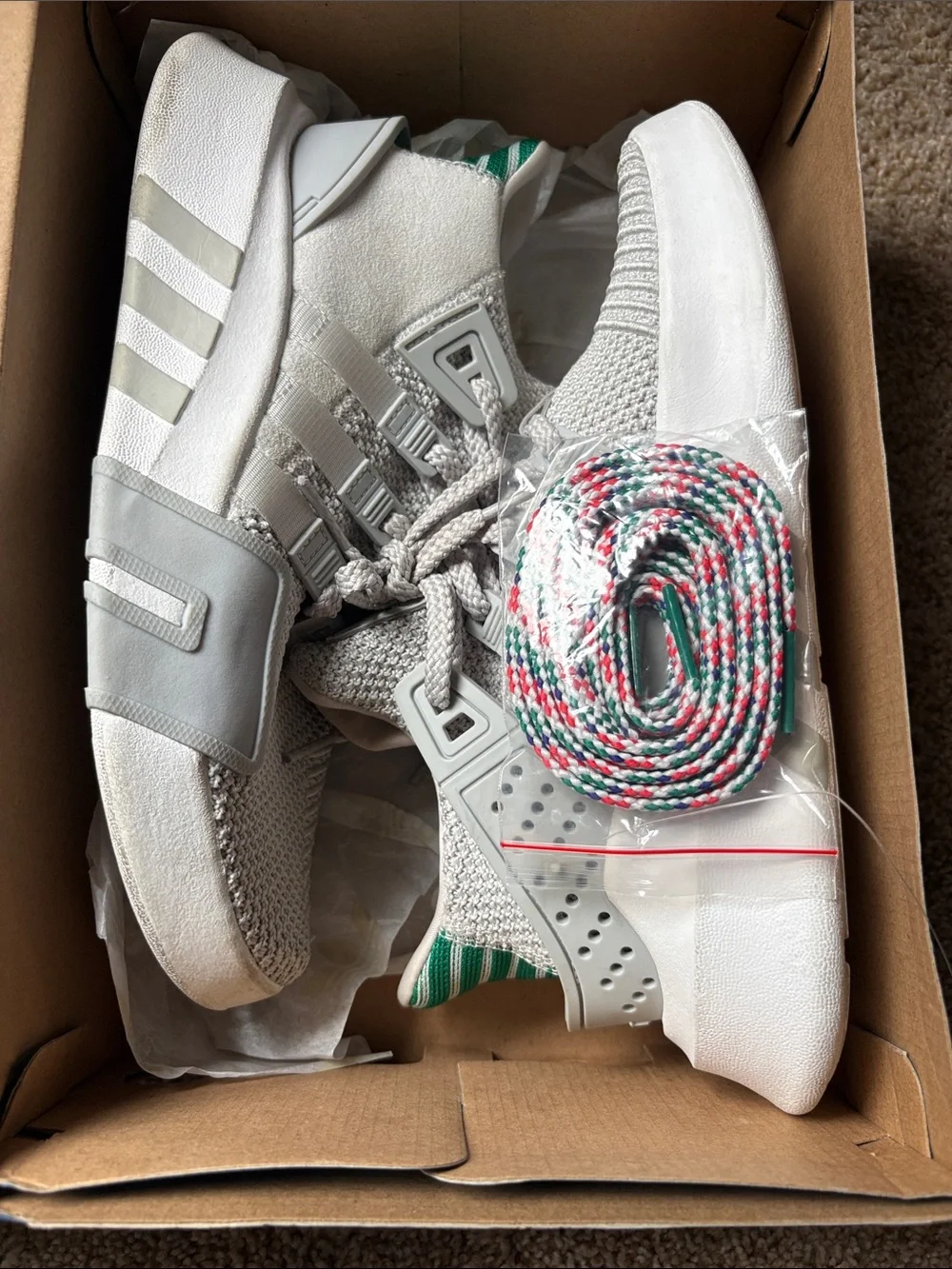 adidas Kids Light Grey Casual Knit Sneaker